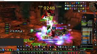 4 Firemaw WoW classic SoD Ele Shaman bwl boss fight  Gameplay – 2500 dps Gearscore 1010 [upl. by Danyelle]