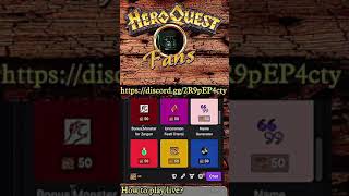 Audience Participation  HeroQuestFans on Twitch shorts httpsdiscordgg2R9pEP4cty [upl. by Yanetruoc834]