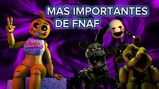 Los Animatrónicos Más IMPORTANTES De Five Nights at Freddys FNAF toychica [upl. by Greenquist]