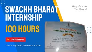 Swachh Bharat internship program 100 Hours SwachhBharatMissionGramin trandingvideo cleaning [upl. by Novihc]