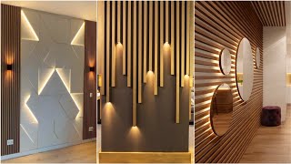 100 Modern Living Room Wall Decorating Ideas 2024 Home Interior Design Wooden Wall Cladding P8 [upl. by Machutte]