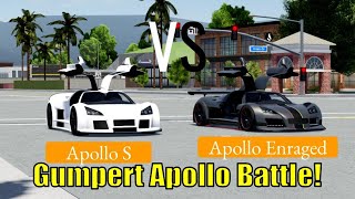 Gumpert Apollo S vs Gumpert Apollo Enraged In Driving Empire [upl. by Rina]