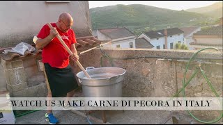 WATCH US MAKE CARNE DI PECORA IN ITALY [upl. by Daloris]