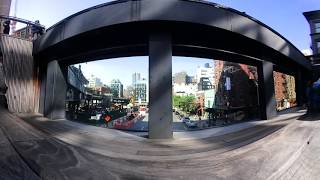 360 video Exploring the High Line NYCs elevated urban park [upl. by Mariken437]