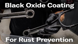 Black oxide coating engine parts for rust prevention  Hagerty DIY [upl. by Ellirehs]