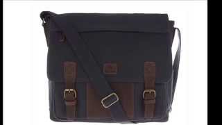 Canvas and leather messenger bag I bandolera de hombre en lona y cuero [upl. by Ecnerol]