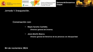 Inauguración de la Semana de Encuentros Ceapat 2024 y conversación con Mayte Sancho y Jesús Martín [upl. by Lundeen280]