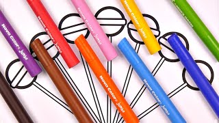 Lollipop Coloring Pages amp Big Marker Pencils  Fun Coloring Pages Variety [upl. by Mccutcheon]