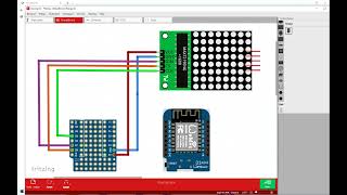 ESP EASY MAX7219 basic display with ntp clock [upl. by Drislane]