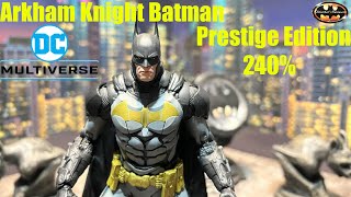 McFarlane DC Multiverse Arkham Knight Batman Prestige Suit 240 Action Figure Review amp Comparison [upl. by Micki]