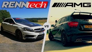 Mercedes A45 AMG STOCK vs RENNTECH Tuning Acceleration amp POV Test Drive [upl. by Denie]