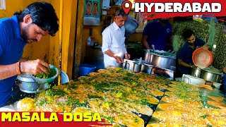 Hyderabad’s Most Famous Butter Masala Dosa  Only ₹55  Street Food India  Hemanth Dosa [upl. by Ennayram]