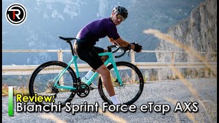 Bianchi Sprint Force eTap AXS Review [upl. by Nagar22]