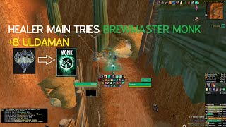 Healing Priest main tries Brewmaster Monk  8 Uldaman Legacy of Tyr Tyrannical [upl. by Akinhoj]