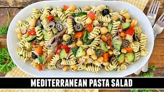 Mediterranean Pasta Salad  Packed with GOODNESS amp Easy to Make [upl. by Ttsepmet397]