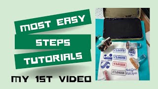 How to make liquid Polymer Rubber Stamp रबर स्टैम कैसे बनाये हिंदी में rubberstamp [upl. by Lole884]