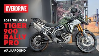 First glimpse of the 2024 Triumph Tiger 900 Rally Pro  Walkaround  OVERDRIVE [upl. by Picco939]