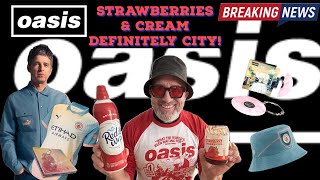 OASIS Strawberries Cream Football Definitely City Manchester Biblical oasis [upl. by Latnahc]