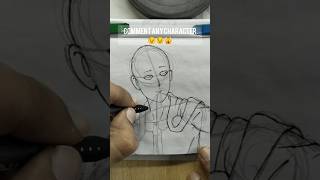 One punch man from one punch man anime viralvideo shorts drawing art [upl. by Nagud]