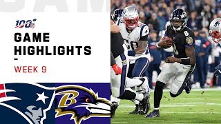 Patriots vs Ravens Week 9 Highlights  NFL 2019 [upl. by Alisha]