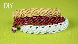 DIY Wavy Macrame Bracelets [upl. by Kennedy]