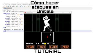 Como hacer tus propios ataques en Unitale Tutorial 1 Parte 1 [upl. by Ahcsropal]