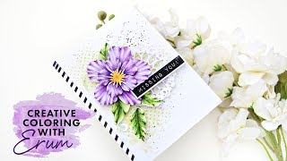 Creative Coloring with Erum Adding Details to DieCuts [upl. by Leahcym]