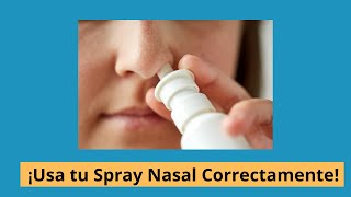 ¡Como usar un Spray Nasal de Corticoides Correctamente Guía Fácil y Efectiva [upl. by Etnoek57]