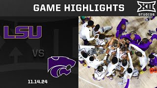 LSU vs Kansas State Game Highlights  202425 Big 12 Men’s Basketball [upl. by Aihsilef736]