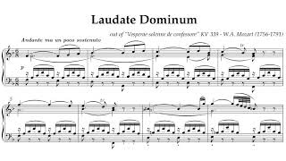 Laudate Dominum  Vesperae solennes de confessore K339  Mozart Accompaniment [upl. by Casandra]