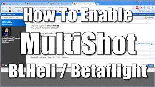 How To Enable Multishot For BLHeli and Betaflight [upl. by Frager]