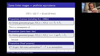 Grothendieck Pairs and Profinite Rigidity  Martin Bridson [upl. by Mcgruter]