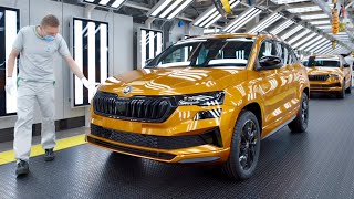 New SKODA KAROQ 2022  PRODUCTION line this is how it is made KVASINY plant [upl. by Faxen]