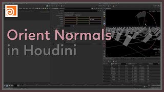 64 How to Orientate Normals in Houdini [upl. by Herwig]