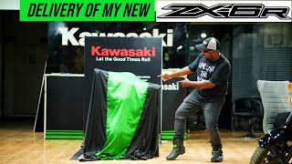 Taking Delivery of My New Kawasaki ZX6R [upl. by Jennie]