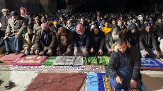 RAFAH  First Taraweeh prayers in Gaza Strip [upl. by Auohp892]