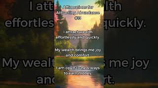 Affirmations for Unlimited Wealth  Attract Money Fast Shorts [upl. by Blaise]