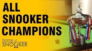 ALL Snooker World Champions 19762022 [upl. by O'Reilly894]