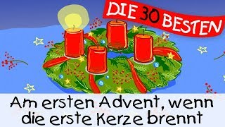 Am ersten Advent wenn die erste Kerze brennt  Weihnachtslieder zum Mitsingen  Kinderlieder [upl. by Elauqsap190]