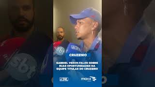 GABRIEL VERON FALOU DAS OPORTUNIDADES NA EQUIPE TITULAR DO CRUZEIRO [upl. by Tarrant]