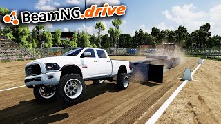 BeamNGdrive MP  2000HP BOOSTED CUMMINS SLED PULLING TRUCK CHALLENGE [upl. by Elliott]