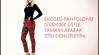 Nasıl Giyilir 1 Ekose Pantolon 2 Stil [upl. by Adnaluy]