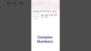 Complex numbers math sat act est americandiploma shorts khnowledge easymaths tricks [upl. by Catherine]