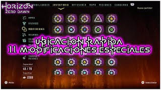 Ubicacion 11 Modificaciones Especiales de Armas para Completar el 100 Horizon The Frozen Wilds [upl. by Kendal917]