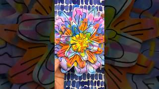 Easy Summer Watercolor Paper Plate Flower Art Activity For Kids 🌸 Fun kids paper craft DIY projects [upl. by Phelps]