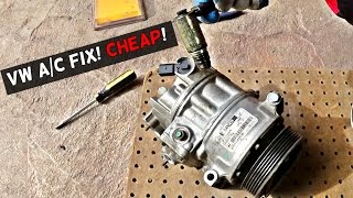 VW AC COMPRESSOR FIX CHEAP VW AC COMPRESSOR NOT WORKING [upl. by Derman]