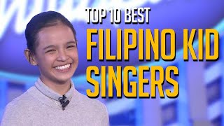 Top 10 BEST Filipino Kid Singers on Talent Shows Worldwide [upl. by Hayyifas]