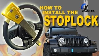 Jeep Wrangler JK  How to install the Stoplock Lenkradsperre [upl. by Nitz96]