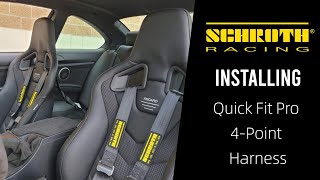 Installing Schroth Quick Fit Pro 4Point Harness  BMW E92 M3 [upl. by Phillipp476]