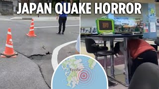 Huge earthquake rocks Japan and sparks tsunami warnings as people flee swinging buildings [upl. by Vod]